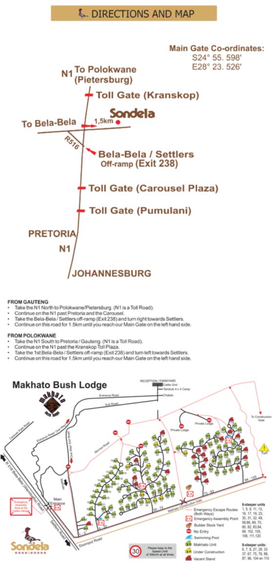 Contact Us, Makhato 84 Bush Lodge